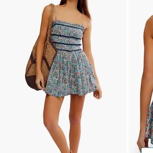 Free People Multicolor Floral Romper